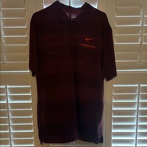 Nike Men's Virginia Tech Burgundy Polo Shirt